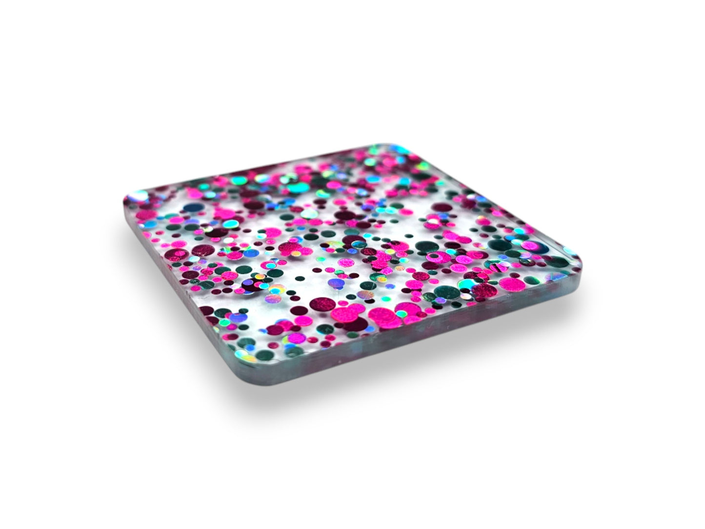 3 mm Acrylplatte - Pink Blue Konfetti