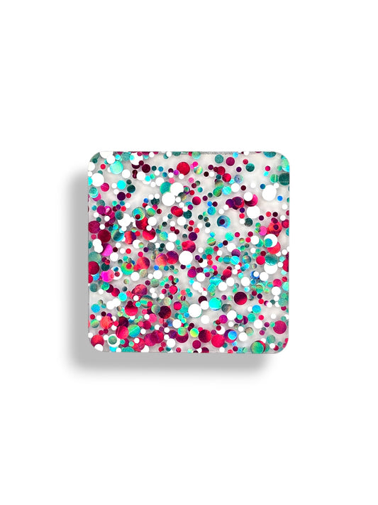 3 mm Acrylplatte - Blue Pink White Konfetti