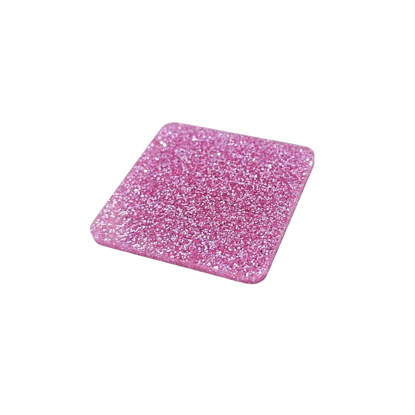 3 mm Acrylplatte - Candy Rose Glitzer