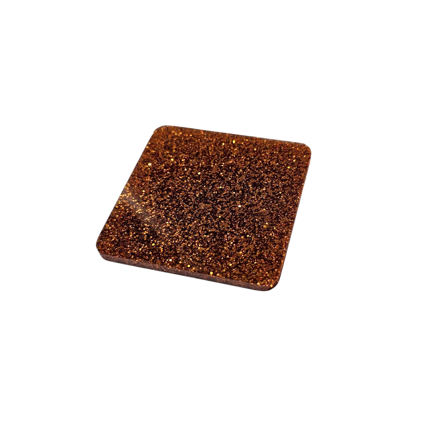 3 mm Acrylplatte - Caramel Glitzer