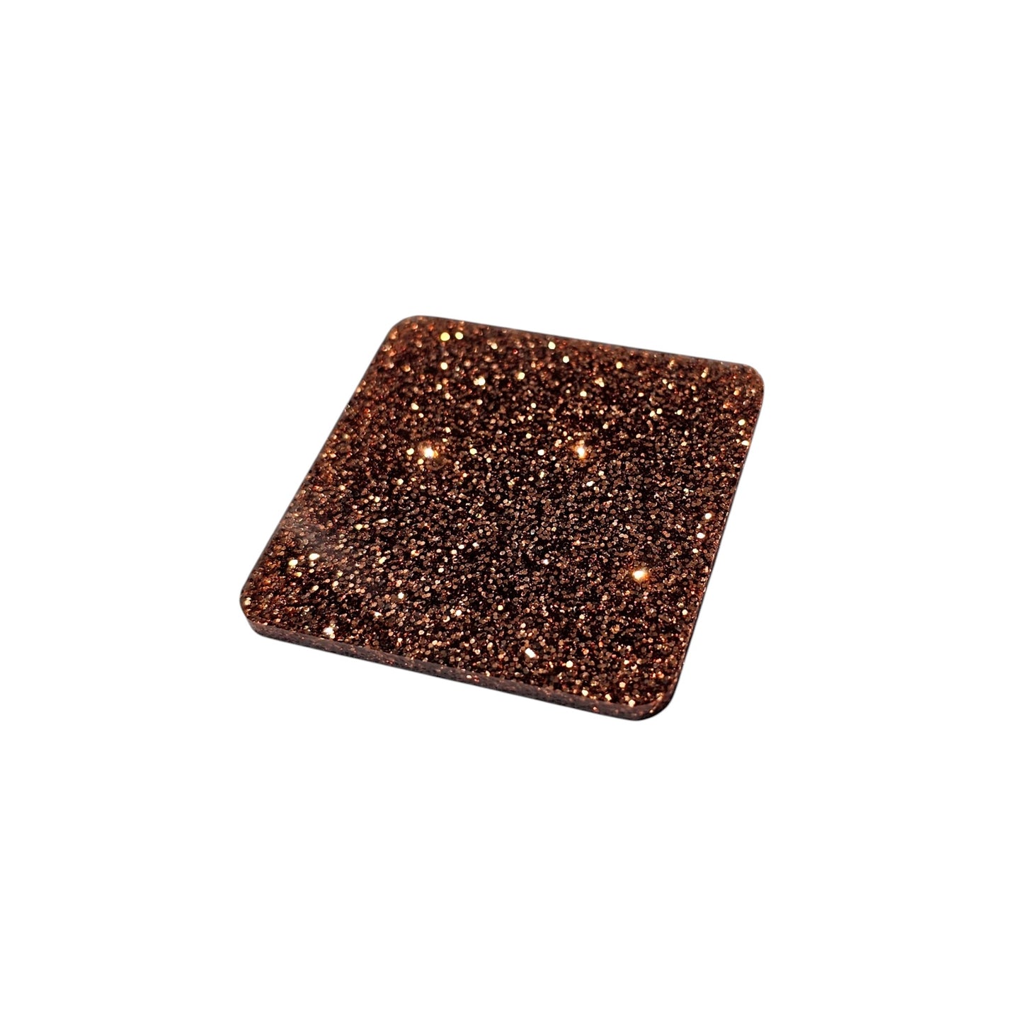 3 mm Acrylplatte - Hazelnut Glitzer
