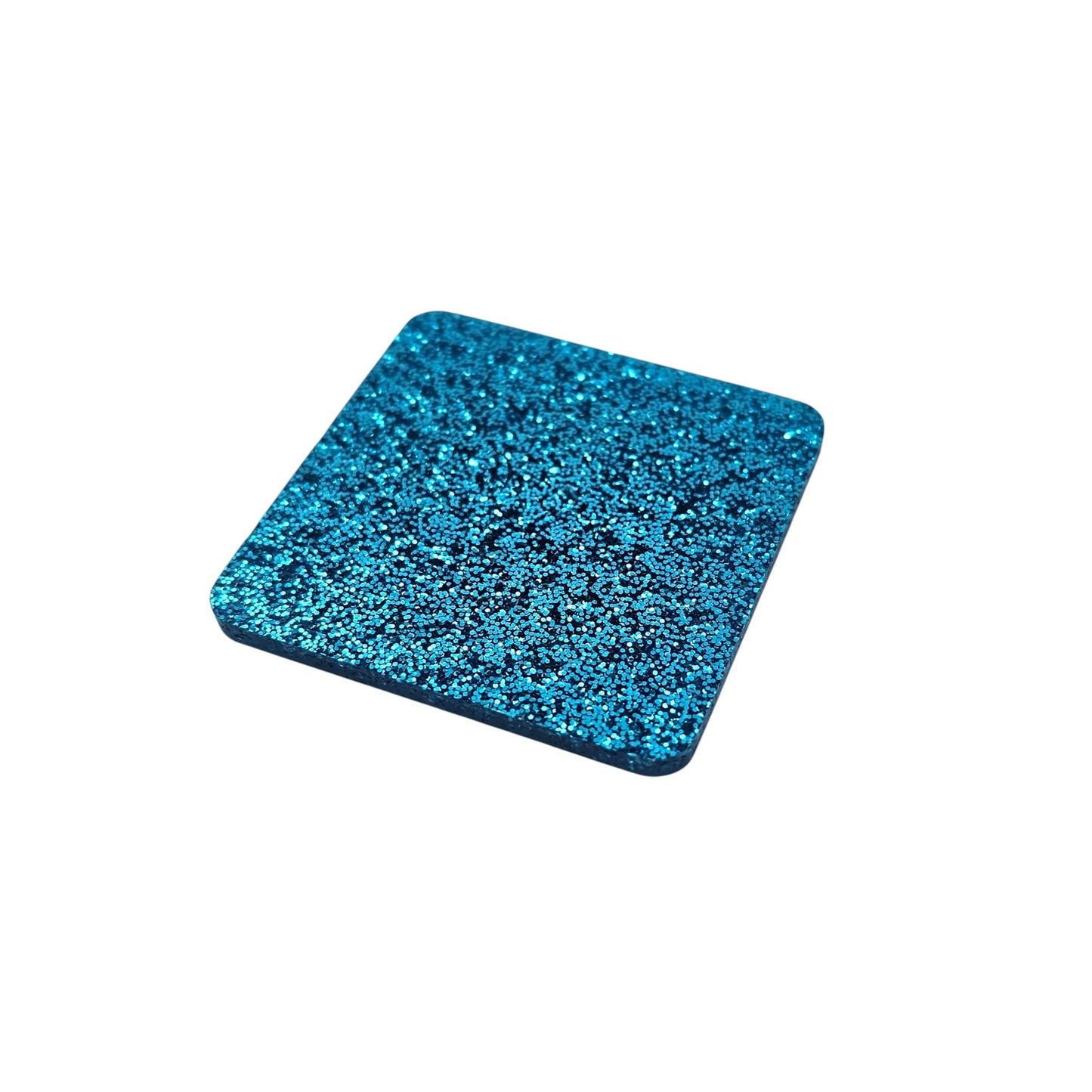 3 mm Acrylplatte - Ice Blue Glitzer