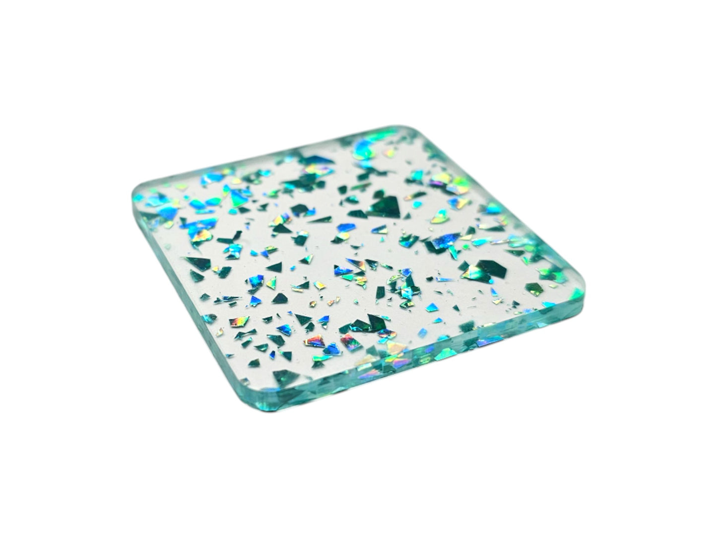 3 mm Acrylplatte - Light Blue Clear Glitter