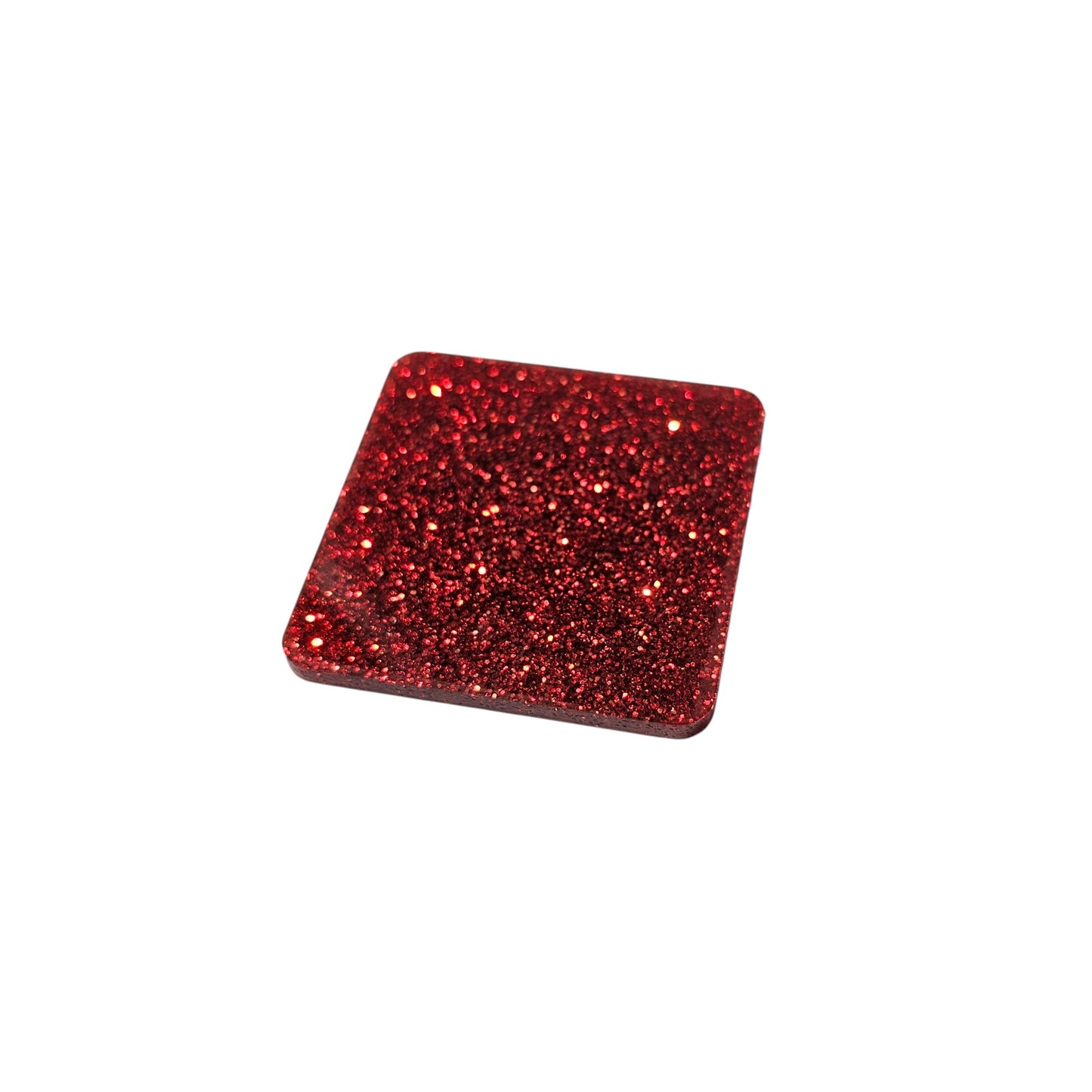 3 mm Acrylplatte - Red Glitzer