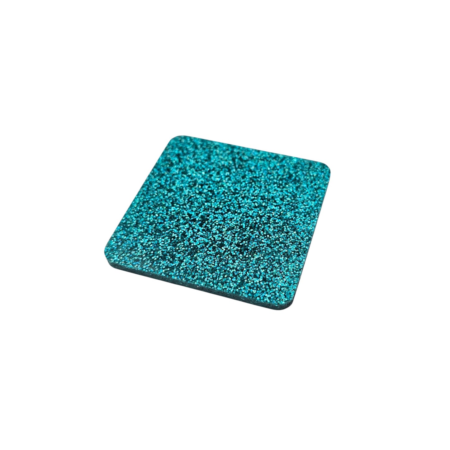 3 mm Acrylplatte - Sea Green Glitzer