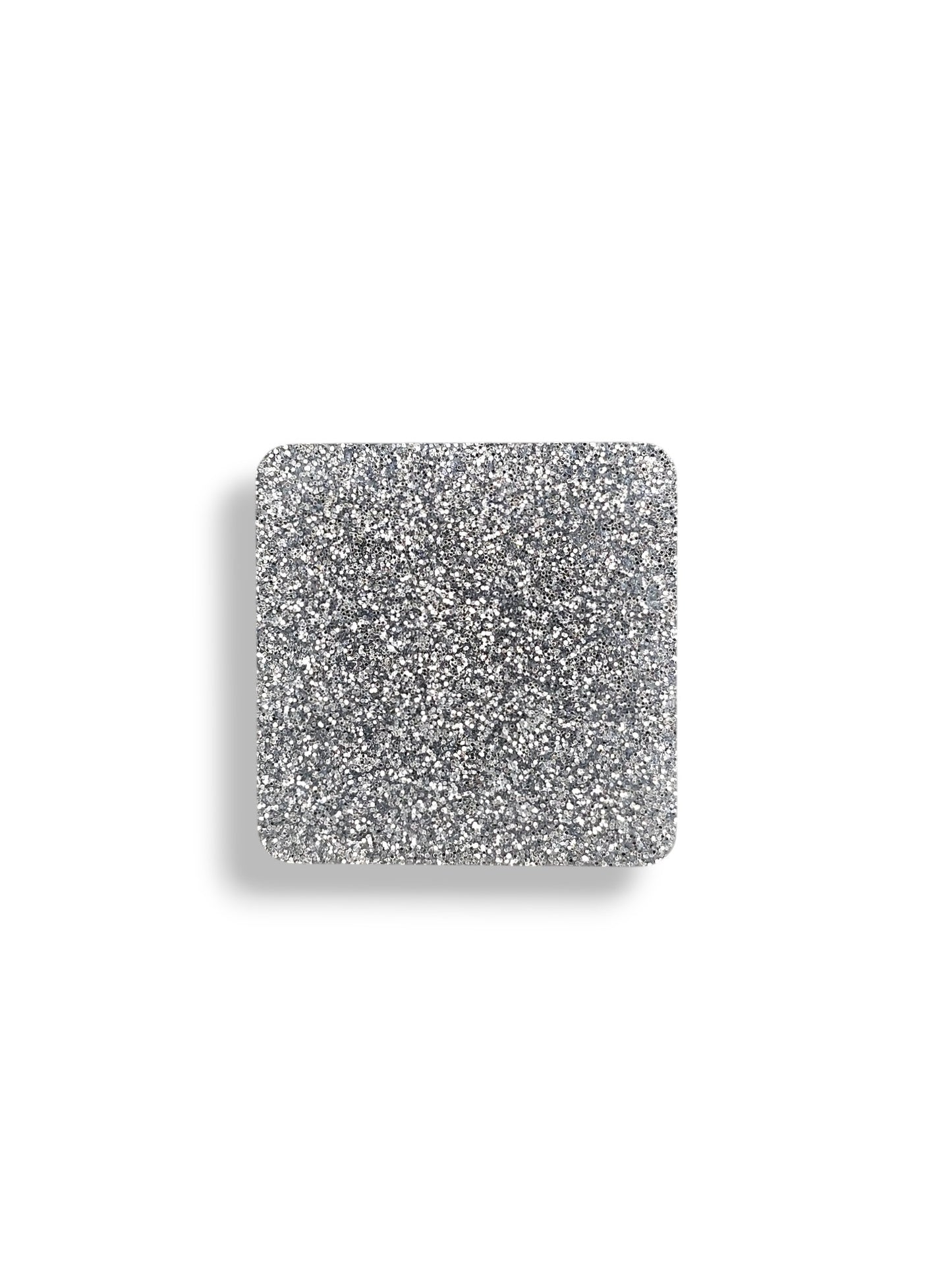 3 mm Acrylplatte - Silver Glitzer