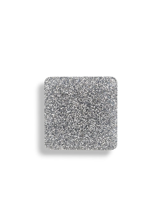 3 mm Acrylplatte - Silver Glitzer