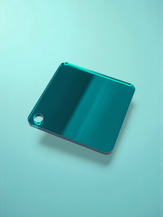 3 mm Acrylplatte - Petrol Mirror