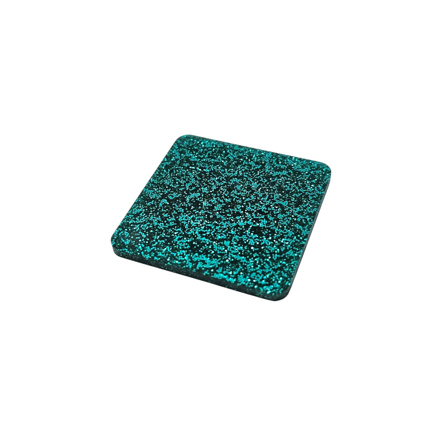 3 mm Acrylplatte - Turquoise Glitzer