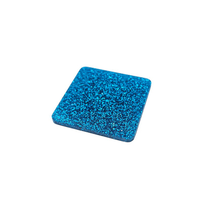 3 mm Acrylplatte - Ocean Blue Glitzer