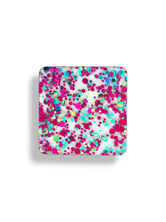 3 mm Acrylplatte - Pink Blue Konfetti