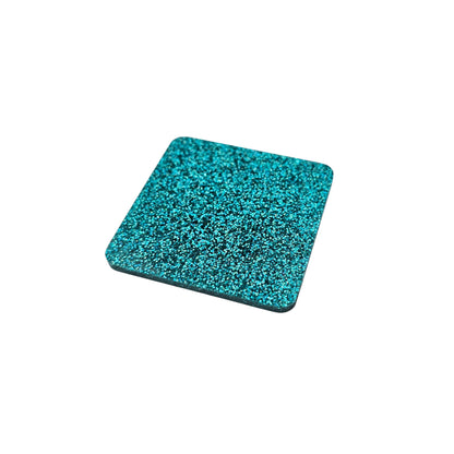 3 mm Acrylplatte - Sea Green Glitzer
