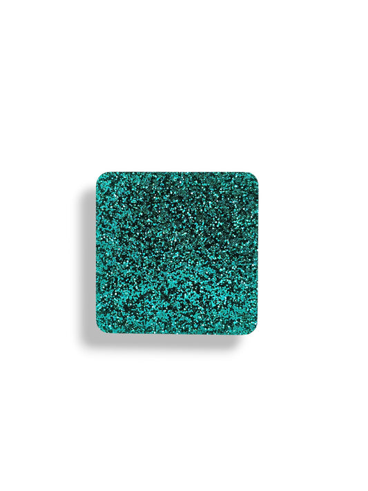 3 mm Acrylplatte - Turquoise Glitzer