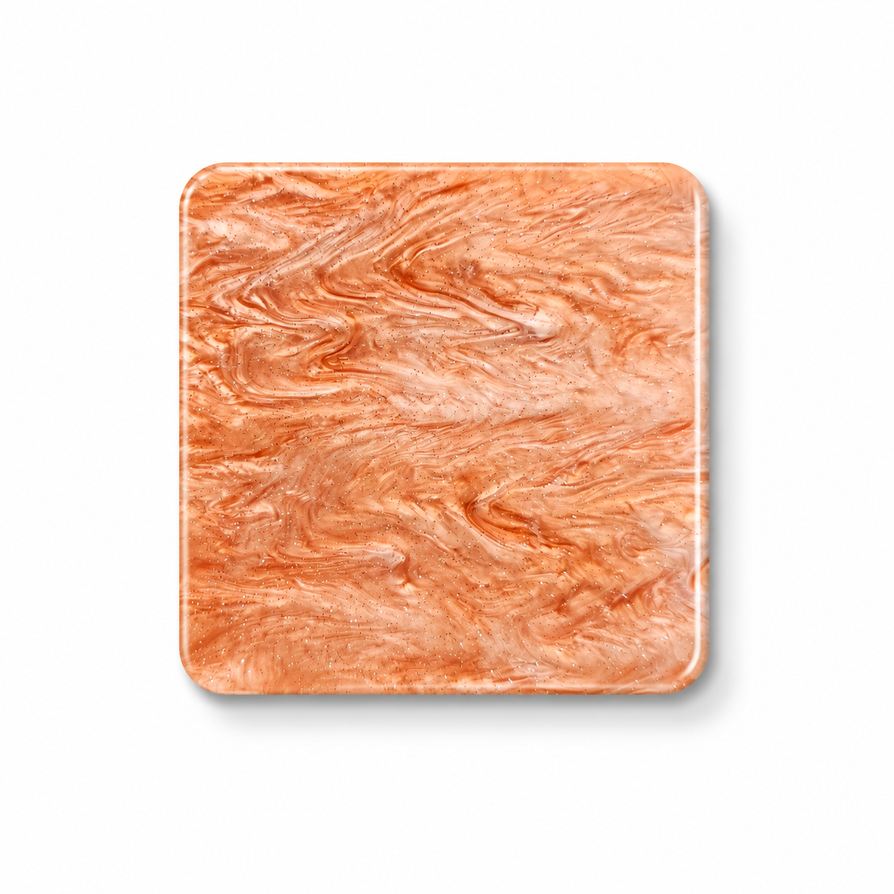 3 mm Acrylplatte - Light Orange Pearlescent