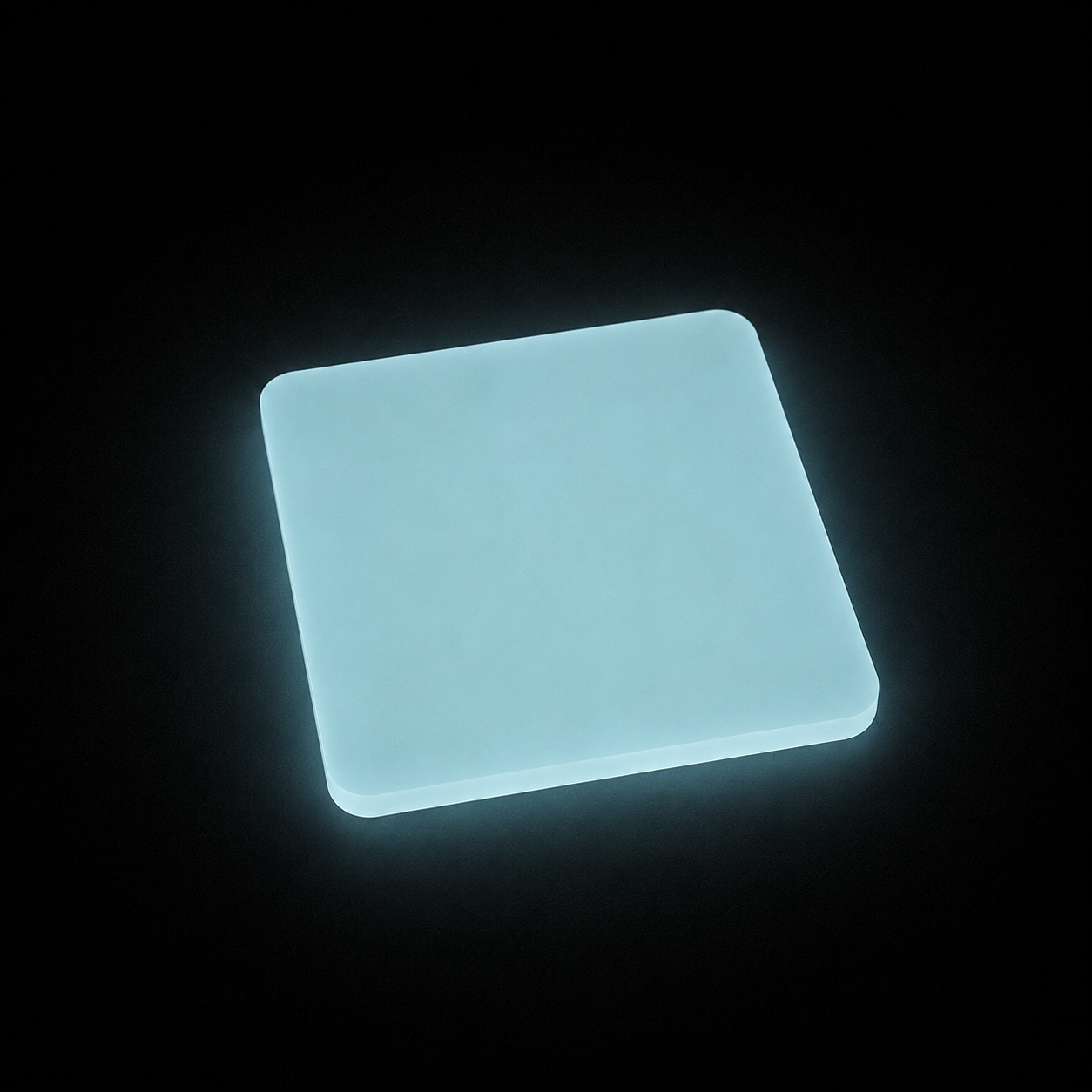 3 mm Acrylplatte - Glow in the Dark Blau