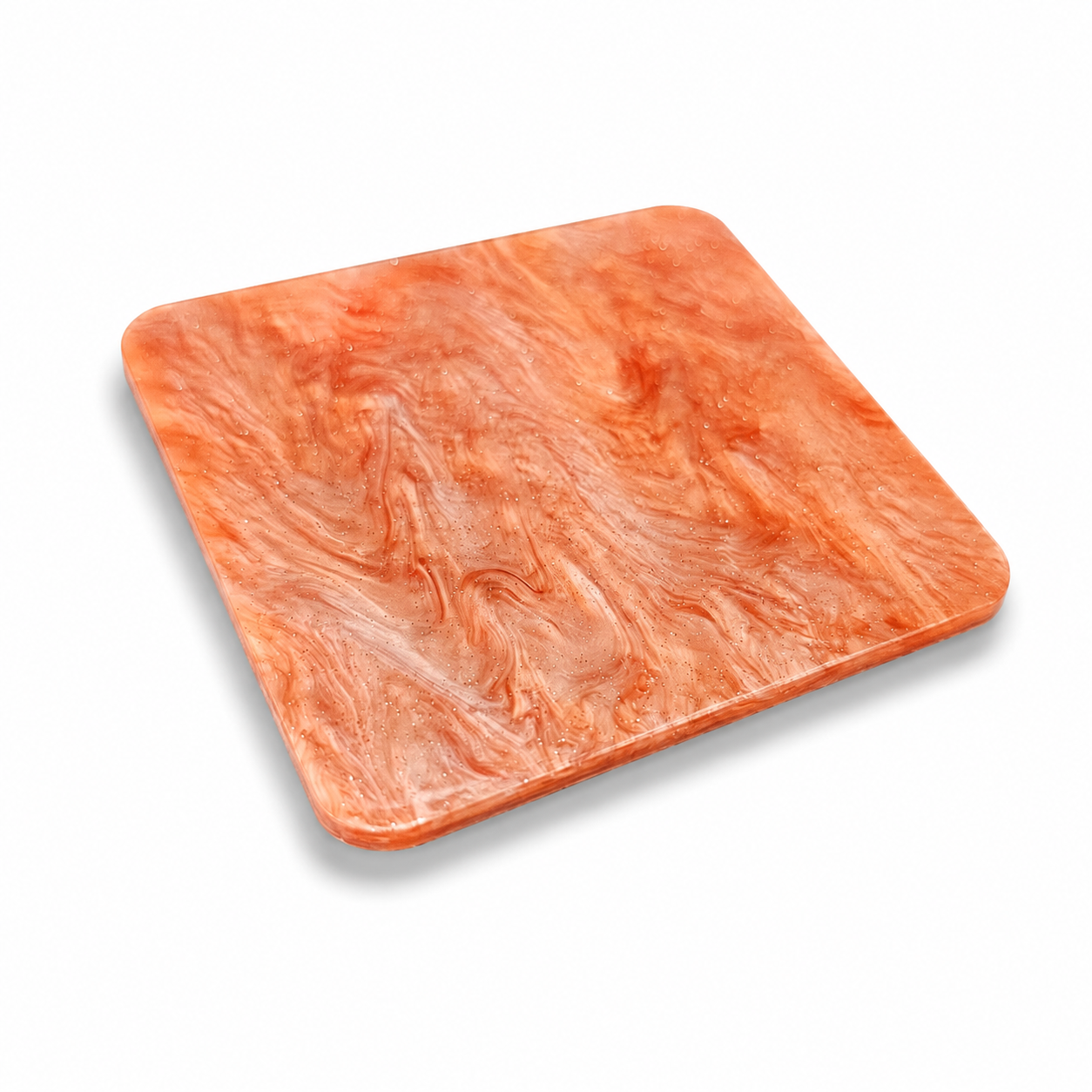 3 mm Acrylplatte - Light Orange Pearlescent